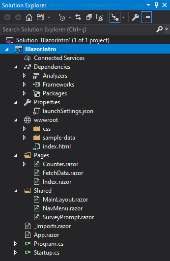Blazor ile Hello World Uygulaması